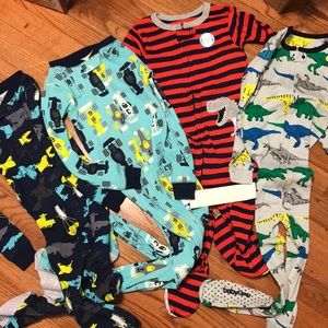 Footed Pajamas 5T - Lot of 4